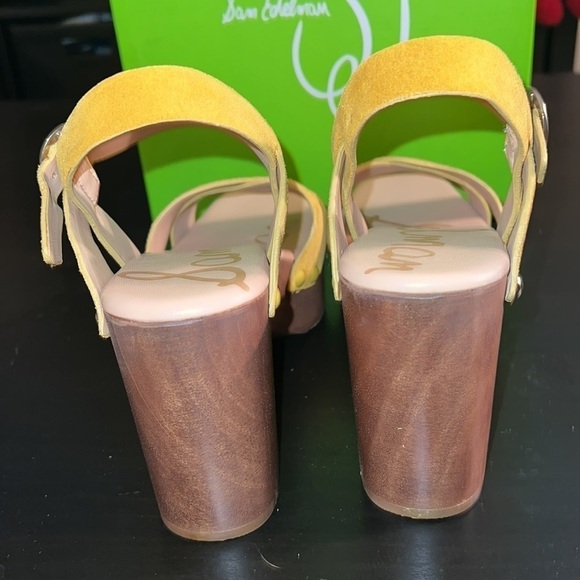 Sam Edelman Josefine mustard suede leather boho sandals Sz 9 1/2 new - Picture 8 of 10